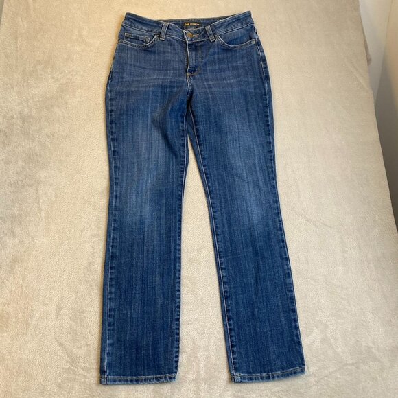 Lee Women's Jeans 10 Medium Bootcut Mid-Rise Stretch Denim Casual Classic - Picture 12 of 13
